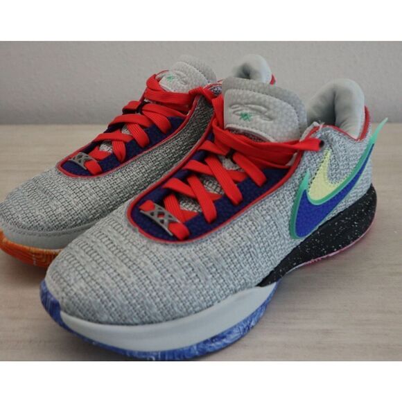 Nike DJ5423-002 Men's 5.5 Women's 7 Gray Multi LeBron 20 “Nike Lifer” Shoes - Picture 12 of 12